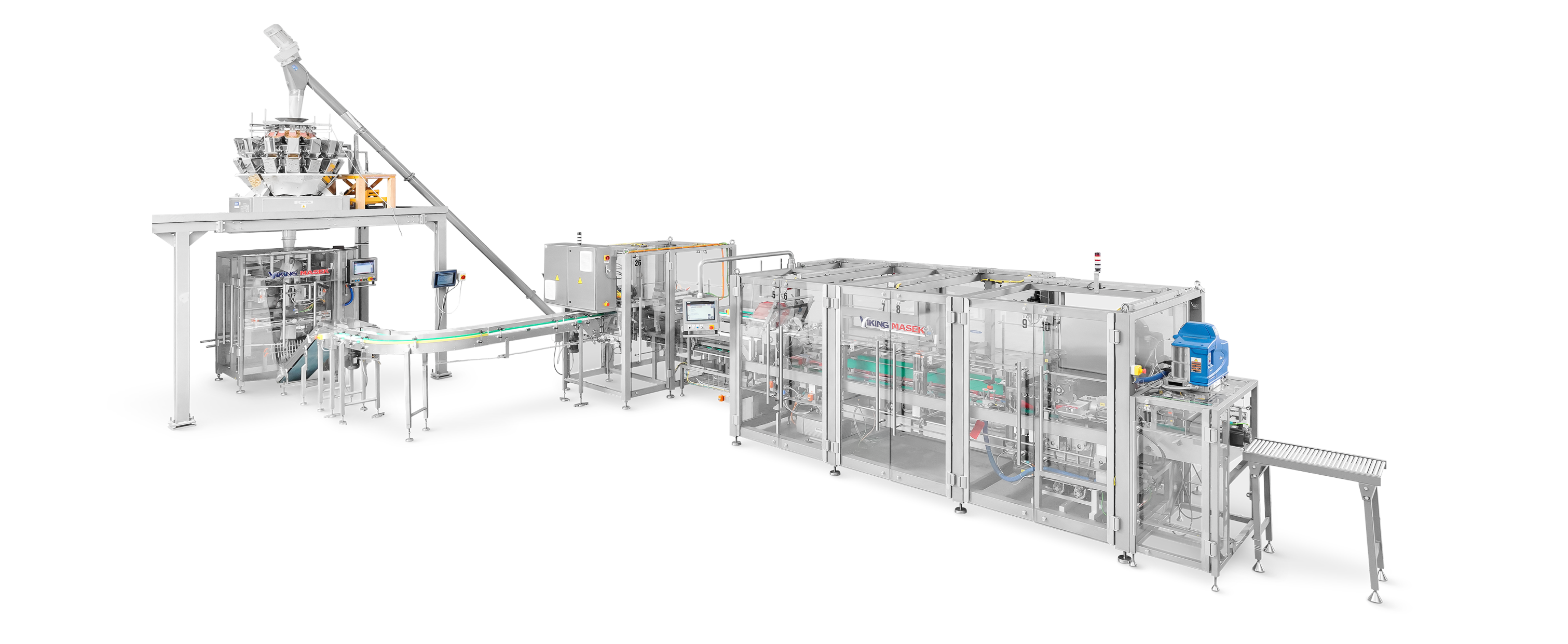 Line Side Load Continuous side-load line for cereal packaging – Viking Mašek